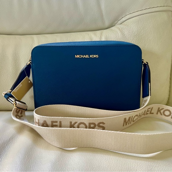 NWT MICHAEL KORS LEATHER LG EW CROSSBODY BAG PURSE - Picture 1 of 8